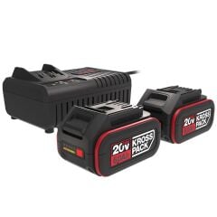 Kress KAD22 20Volt 6.0Ah Kross Pack Li-ion Çift Akü ve Akü Şarj Cihazı