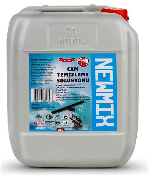NEWMIX CAM TEMİZLEME SOLÜSYONU (20KG)