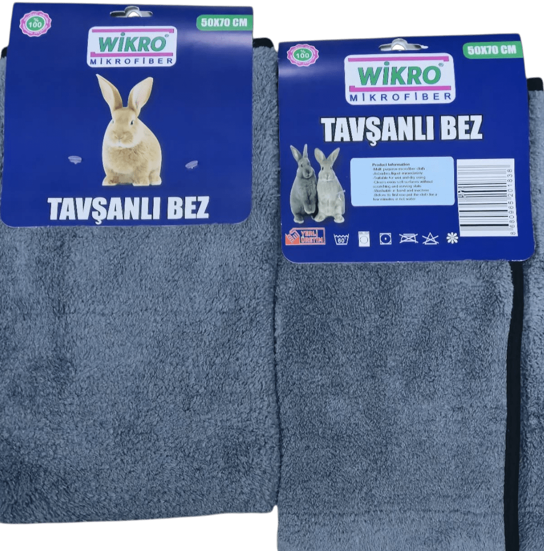 WIK MİROFİBER TAVŞANLI CİLA BEZİ (50X70)