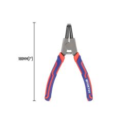 WORKPRO WP231151 180MM CR-V Eğri Uçlu Yaylı Profesyonel Dış Segman Pensesi