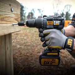 CAT DXK201 18Volt/2.0Ah Li-ion Çift Akülü Kömürsüz Profesyonel Şarjlı Darbeli Matkap + DX7030 + DA01903 Kombo Set