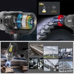 CAT DX73B 18Volt 1700/2100Nm Kömürsüz Profesyonel Şarjlı Somun Sıkma (Akü Dahil Değildir)