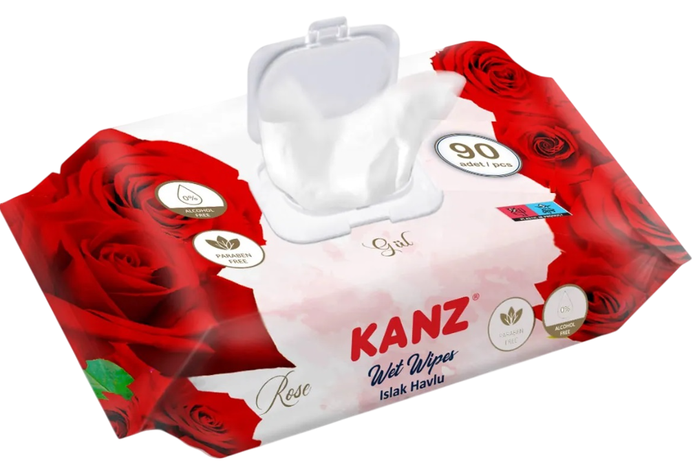 Kanz Kapaklı Islak Mendil (90Lı)