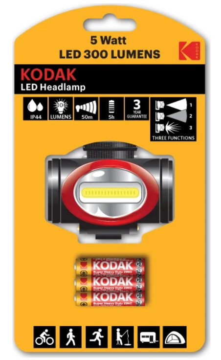 Kodak Headlamp 300 Lümen