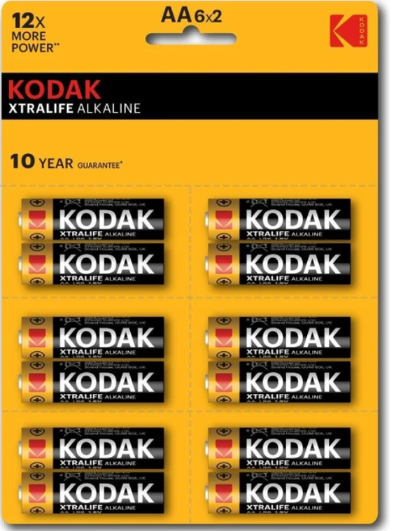 Kaa-2/6 Kodak Xtralife 12 Adet Alkalin Kalem Pil