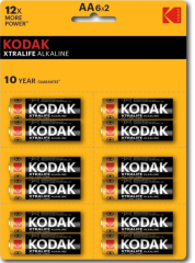 Kaa-2/6 Kodak Xtralife 12 Adet Alkalin Kalem Pil
