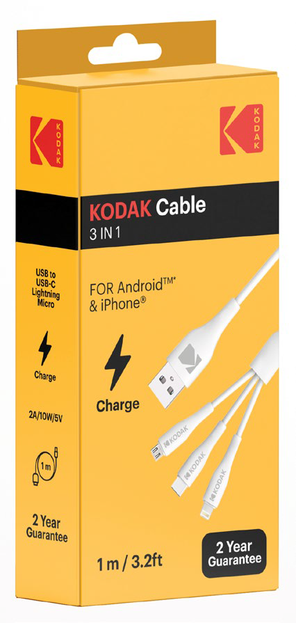 Kodak Usb-3İn1 Kablo(1M)