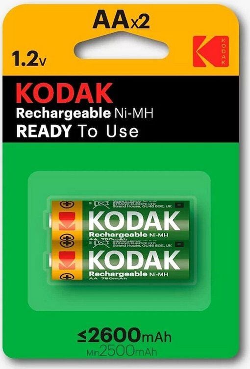 2600M-Aa-2 Kodak 2 Adet 2600 Mah Ni-Mh Kalem Pil