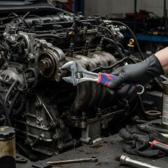 WORKPRO WP272011 200mm Cr-V Profesyonel Kurbağacık Anahtar