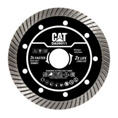 CAT DA09011 115mm Profesyonel Beton, Tuğla, Parke Taşı Elmas Kesme Diski (Turbo Kanallı Kenar)