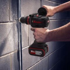 Kress KUC33.1 20Volt/5.0Ah Li-ion 95Nm Çift Akülü Kömürsüz Profesyonel Şarjlı Darbeli Matkap