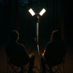 Kress KUF09.9 20Volt 2000/4500 Lümen Profesyonel Kule Tipi Teleskopik Katlanabilir LED Projektör (Akü Dahil Değildir)