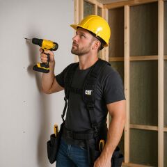 CAT DA980573 4 Kollu Askı Kancalı Ağır Hizmet Bel Alet Çantası için Omuz Askılığı