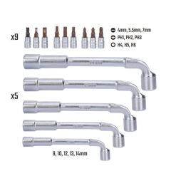 WORKPRO WP204003 26 Parça Cr-V Profesyonel Motosiklet Tamir Alet Seti