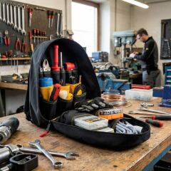 CAT DA980203 17'' Tek Bölmeli Ağır Hizmet Bez Alet Sırt Takım Çantası