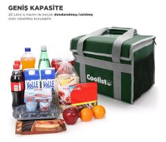 Coolist CL26G 26 Litre Katlanabilir Termos Bez Çanta / Buzluk