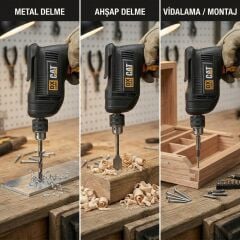 CAT DX1150 450Watt 10mm Profesyonel Darbesiz Matkap