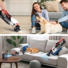 KOBB KBV20 12Volt/ Li-ion Şarjlı Kömürsüz Motor Hibrit Araç Süpürgesi + 8 Parça Aksesuar Seti + Taşıma Çantası