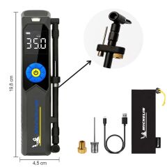 Michelin MC34648 Şarjlı Li-ion 150 PSI Taşınabilir Dijital Basınç Göstergeli Led Aydınlatmalı Lastik Şişirme Pompası