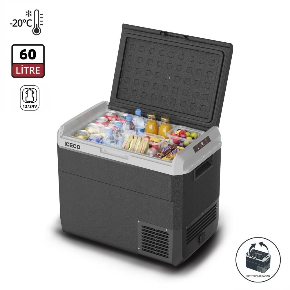ICECO MCD60D 12/24Volt 60 Litre Kompresörlü Outdoor Oto Buzdolabı