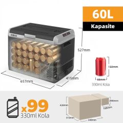 ICECO MCD60D 12/24Volt 60 Litre Kompresörlü Outdoor Oto Buzdolabı