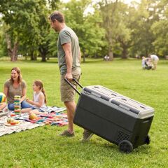 ICECO MCD75D 12/24Volt 75 Litre Kompresörlü Çift Bölmeli Tekerlekli Outdoor Oto Buzdolabı/Dondurucu