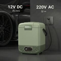 Coolist CLK12G 12/24Volt/ 220Volt 12 Litre Taşınabilir Kompresörlü Oto Buzdolabı