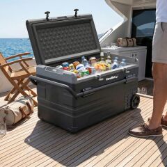 Coolist CLK120W 12/24V 220Volt 114 Litre Tek Bölmeli Tekerlekli Outdoor Kompresörlü Oto Buzdolabı/Dondurucu