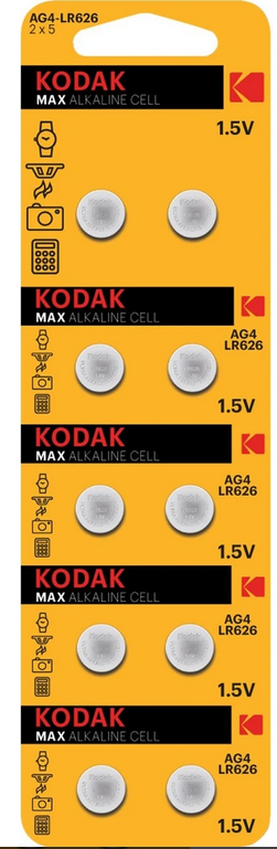 AG10/LR1130 KODAK 10 ADET ALKALİN DÜĞME PİL