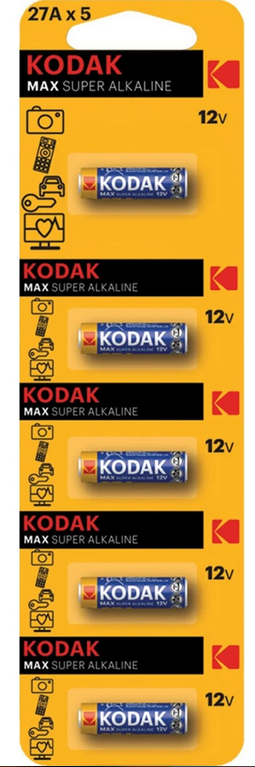 27A-5 KODAK 5 ADET ULTRA ALKALİN KUMANDA PİLİ