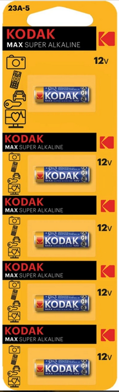 23A-5 KODAK 5 ADET ULTRA ALKALİN KUMANDA PİLİ
