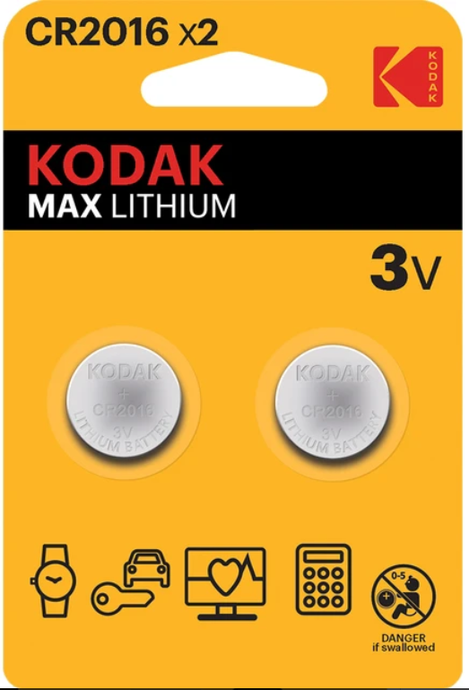 2CR2016 KODAK 2 ADET LİTYUM PARA PİL