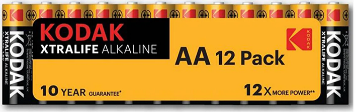 KAA-12 KODAK XTRALİFE 12 ADET SHRİNK ALKALİN KALEM PİL