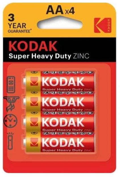 KAAHZ-4 KODAK 4 ADET ÇİNKO KARBON BLİSTER KALEM PİL