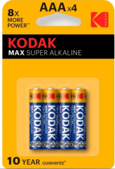 K3A-4 KODAK MAX 4 ADET ALKALİN İNCE PİL
