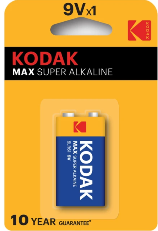 K9V-1 KODAK MAX 1 ADET ALKALİN 9 VOLT PİL
