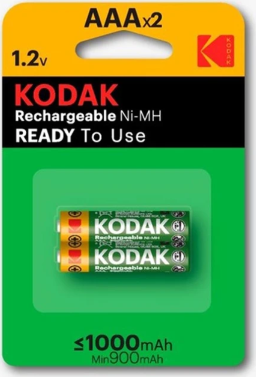 1000M-AAA-2 KODAK 2 ADET 1000 MAH Nİ-MH İNCE PİL