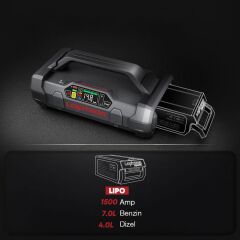 Lokithor LIPO 14.8Volt Li-Polimer 1500A Takviye Gücü APARTX ile Uyumlu Yedek Akü