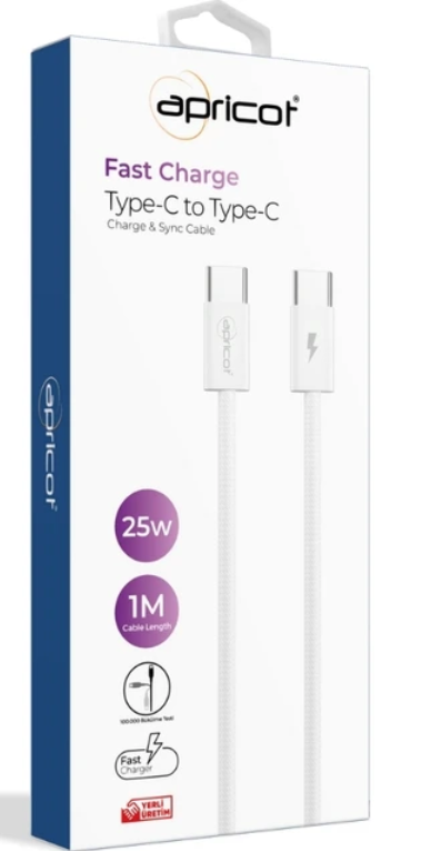 APC-PD10T TYPE-C TO TYPE-C (1M 25W Ş+D KABLO)