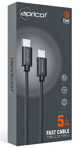 APC-A160T TYPE-C TO  TYPE-C (1M 5 AMP SİYAH Ş+D KABLO)