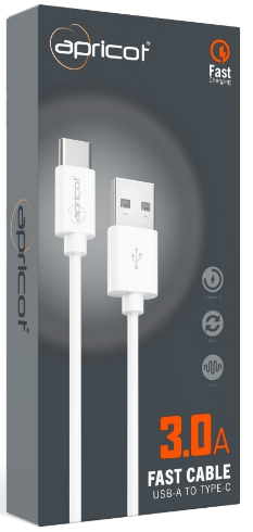 APC- S220T QC USB TYPE-C KABLO (3,0A 1M)