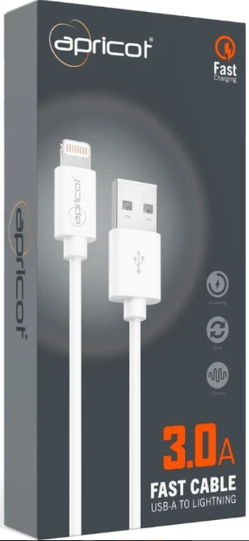 APC- S220L  QC USB LIGHTNING KABLO (3,0A 1M)