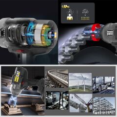 CAT DX73B 18Volt 1700/2100Nm Kömürsüz Profesyonel Şarjlı Somun Sıkma (Akü Dahil Değildir)